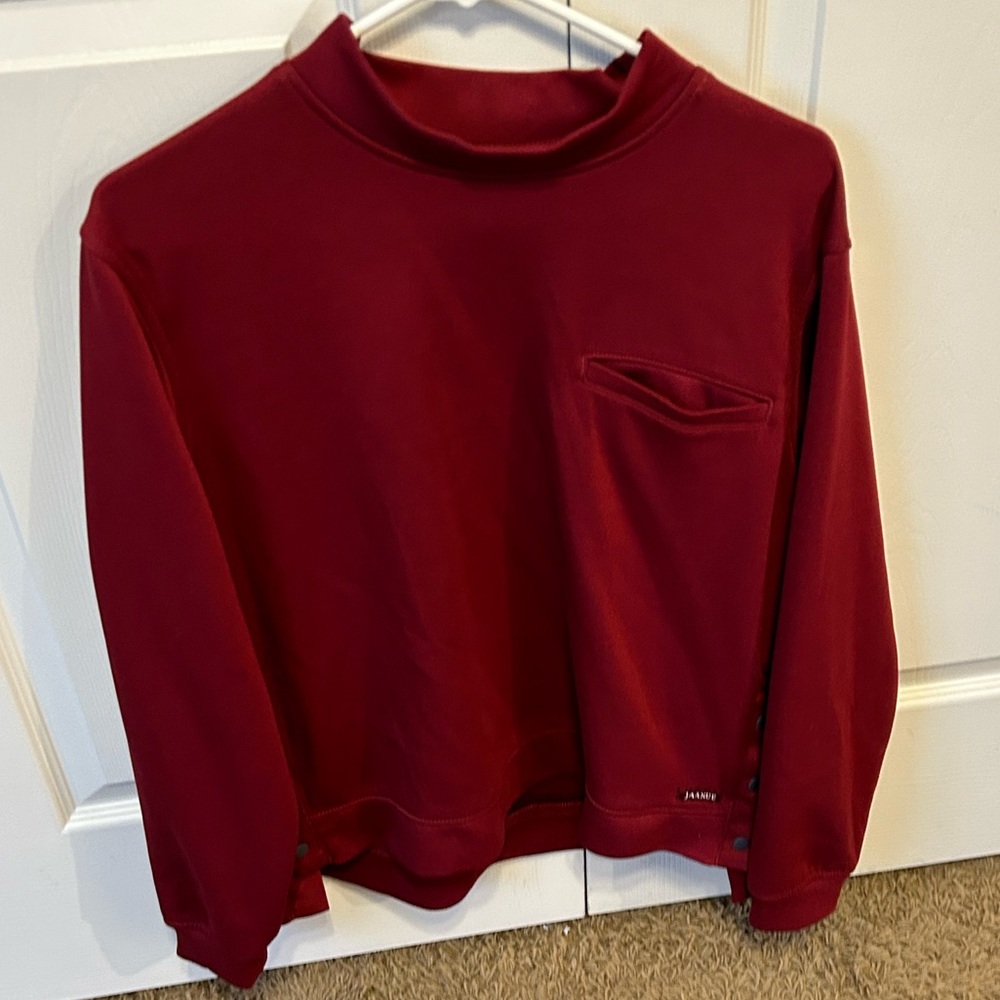 - Womens Jaanuu red scrub set size medium